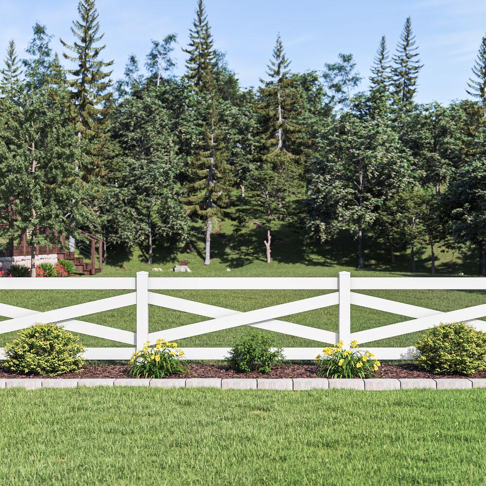 PVC Crossbuck Fence