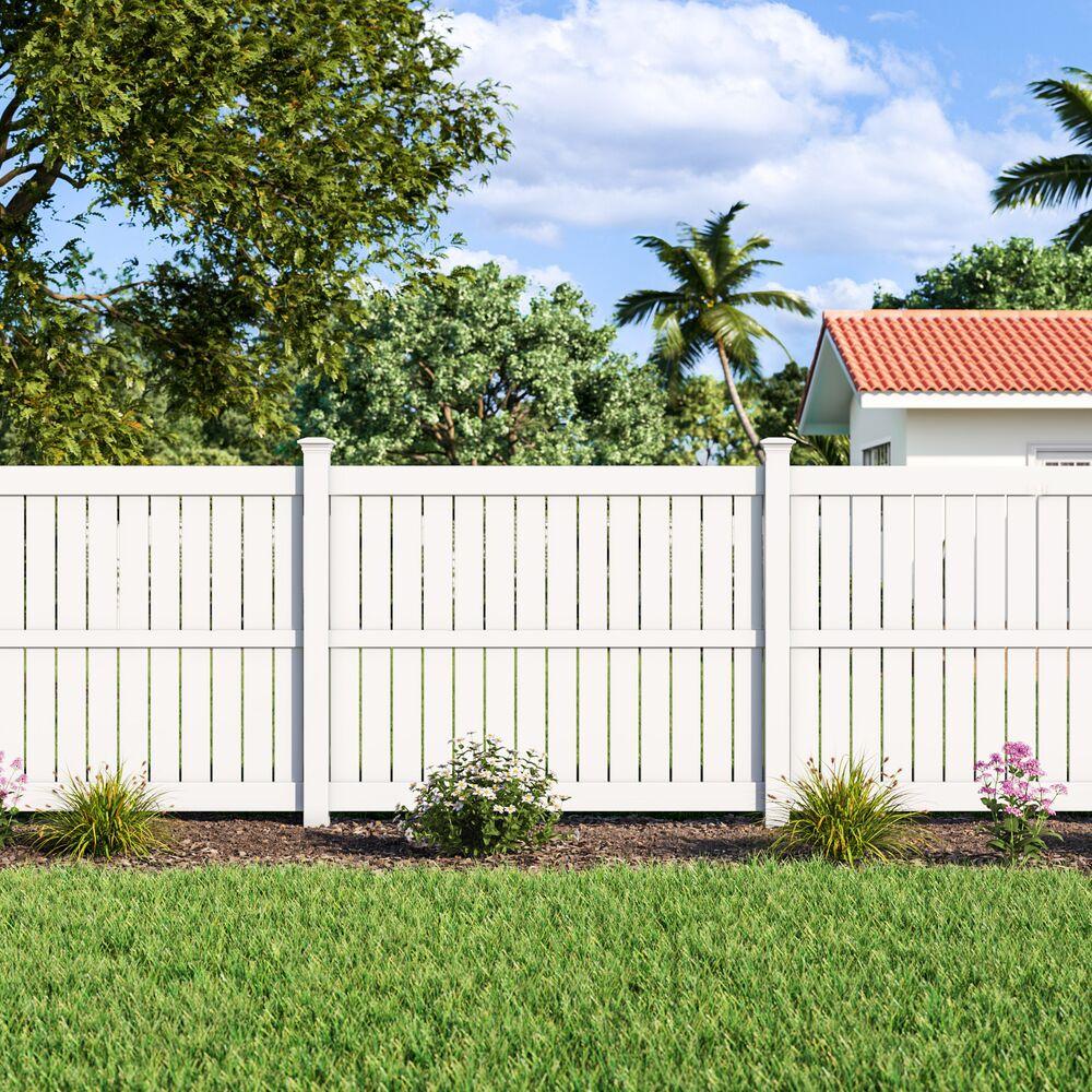 PVC Semi-Privacy fence