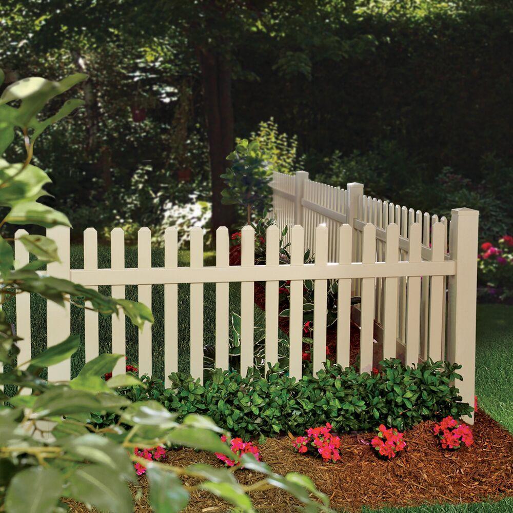 PVC Straight Picket fence