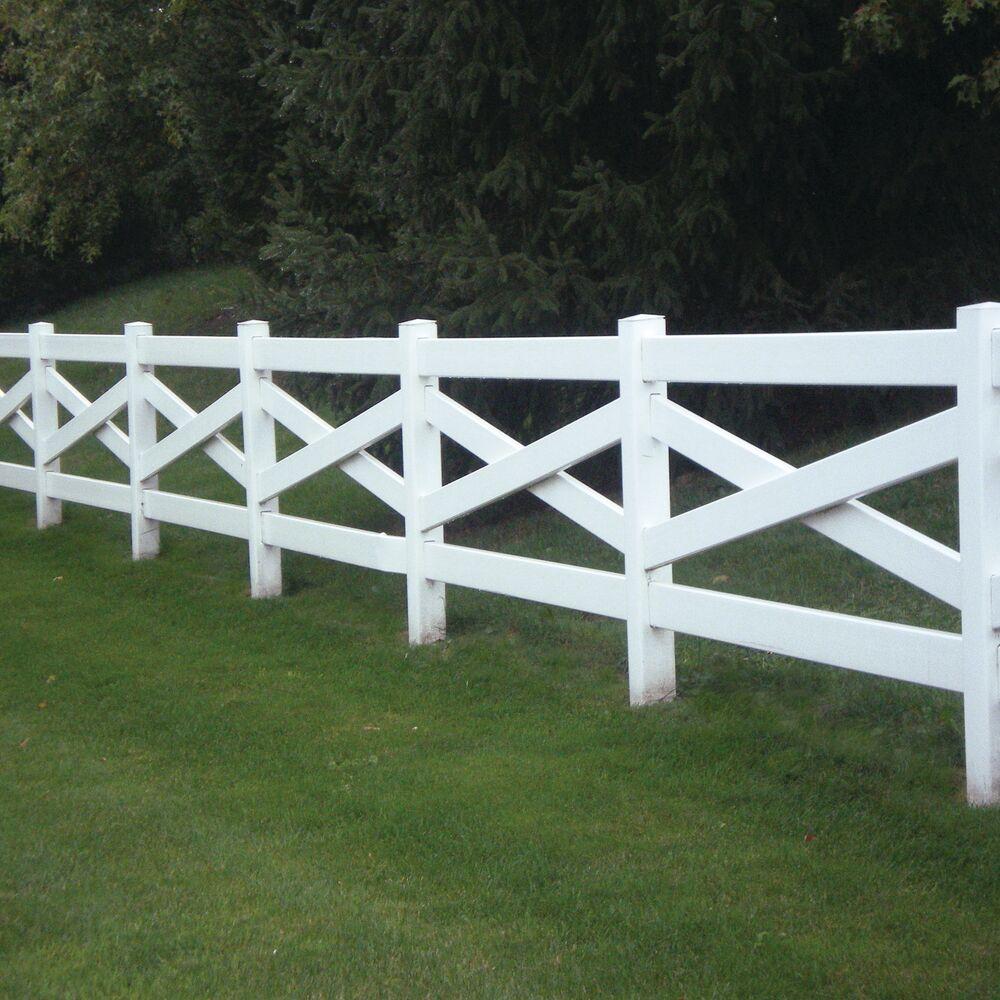PVC Crossbuck Fence