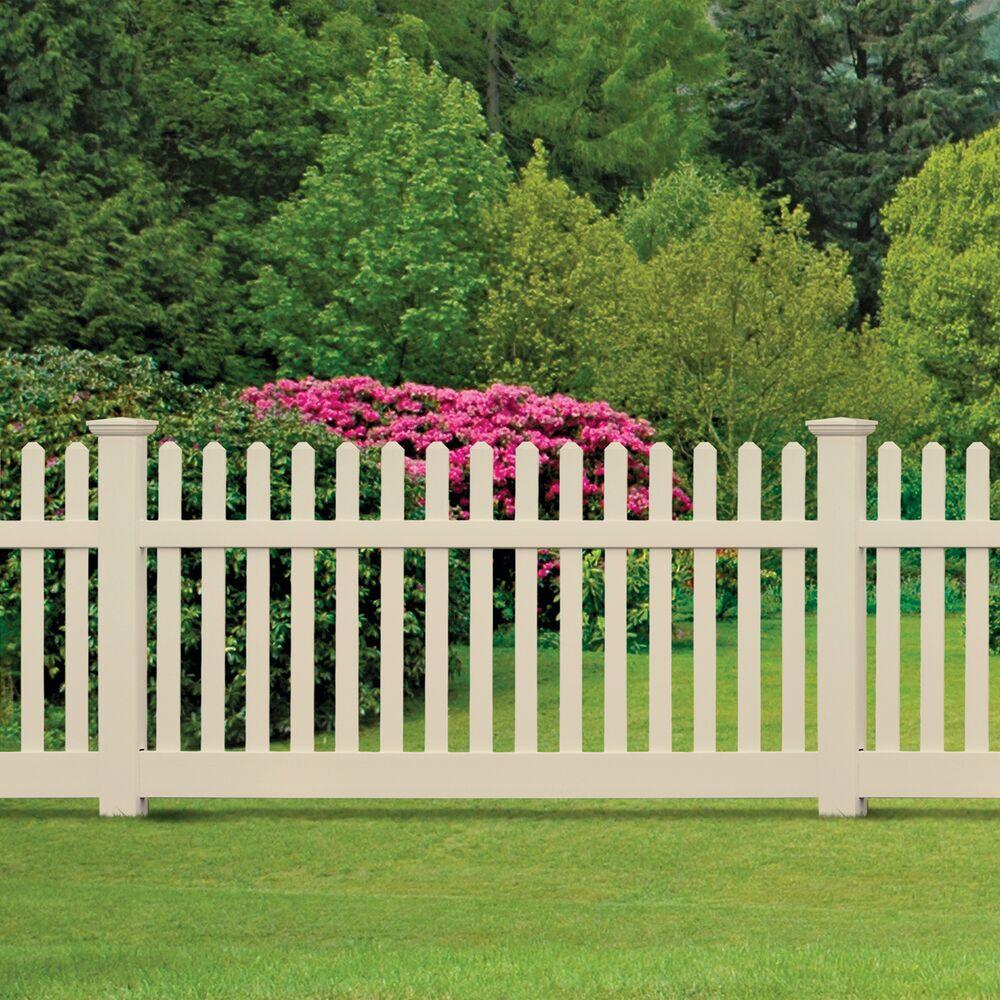 PVC Straight Picket fence