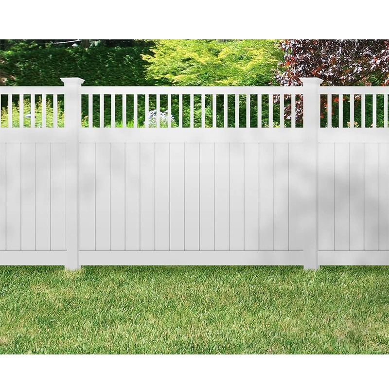 PVC Privacy fence with top picket