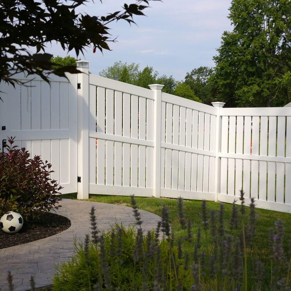 PVC Semi-Privacy fence