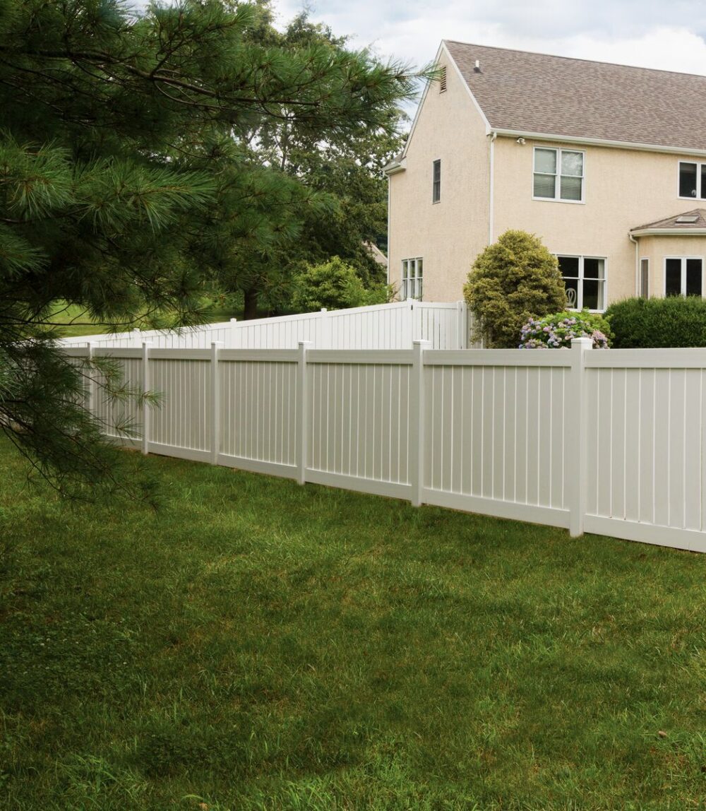 PVC Semi-Privacy fence
