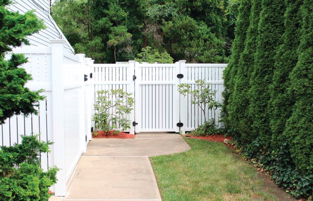 PVC Semi-Privacy fence