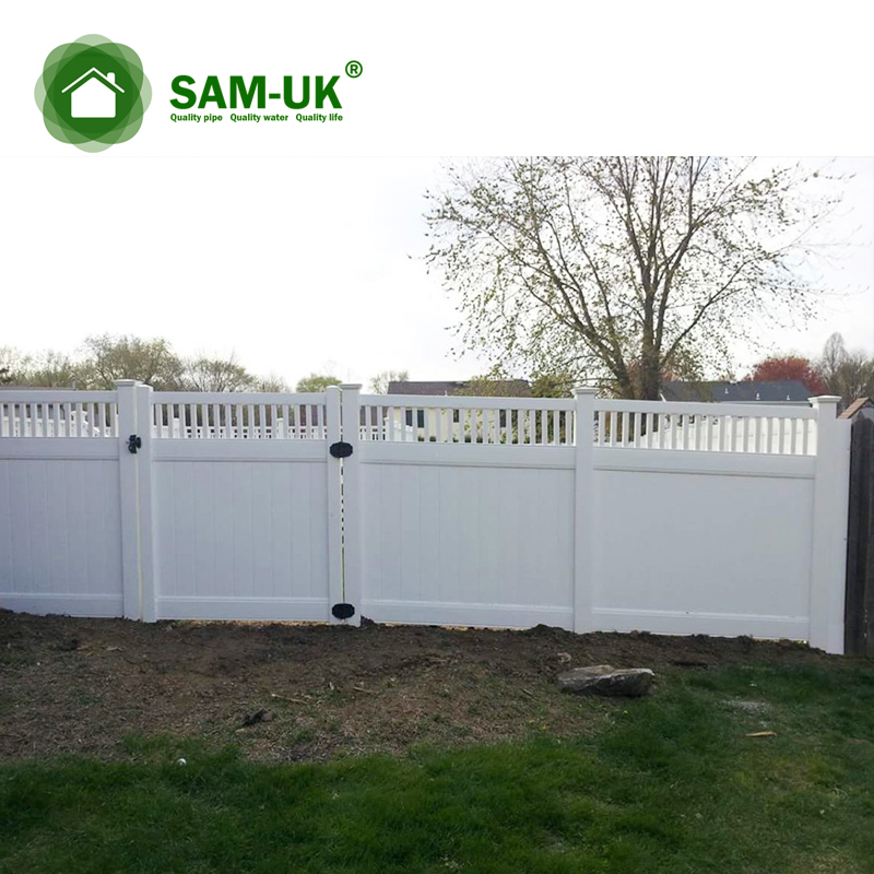 PVC Privacy fence with top picket