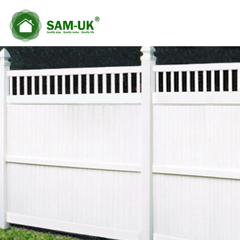 PVC Privacy fence with top picket