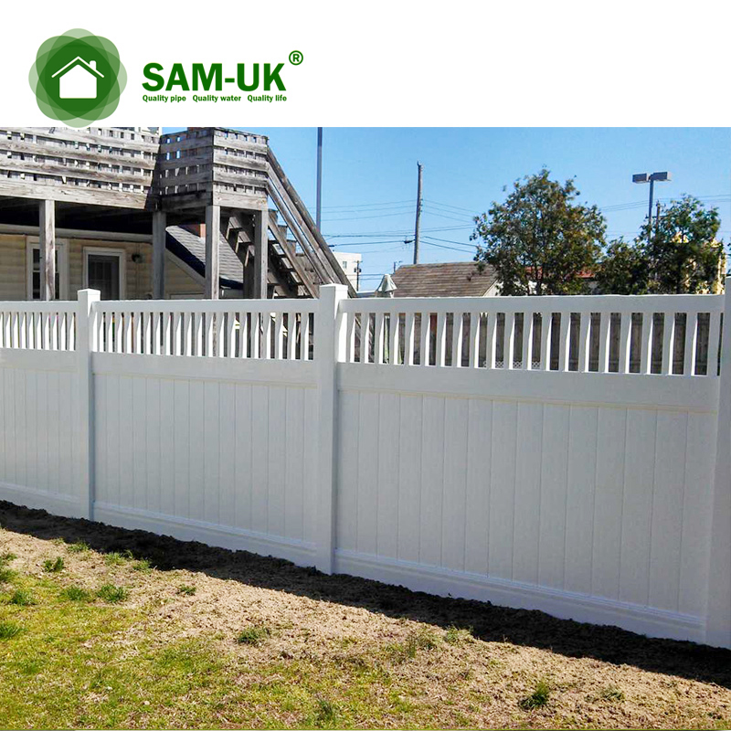 PVC Privacy fence with top picket
